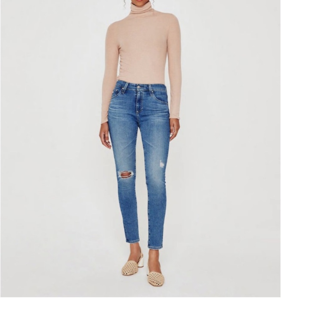 AG jeans ripped skinny jeans